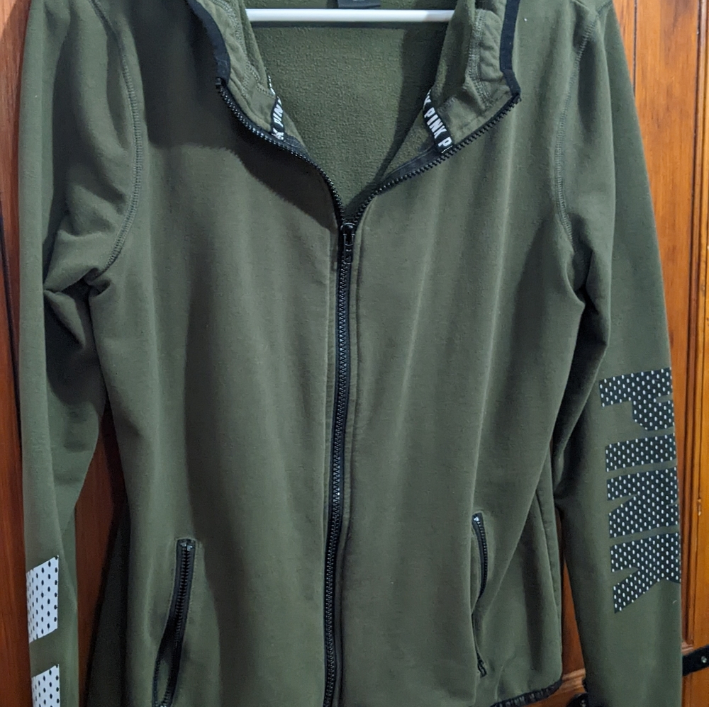 PINK zip up sweatshirt